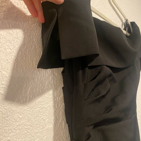 Vince Camuto Black Evening Dress with side slit - Picture 3 of 8